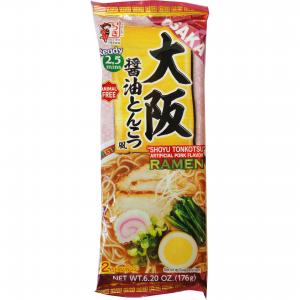 大阪醬油豚骨拉麵 176g (2pc)