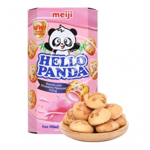 明治Hello Panda草莓夾心餅乾 (大)